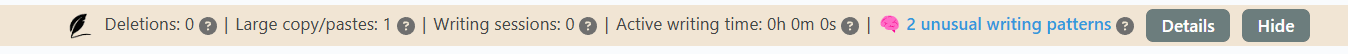 Document Analytics Summary Bar